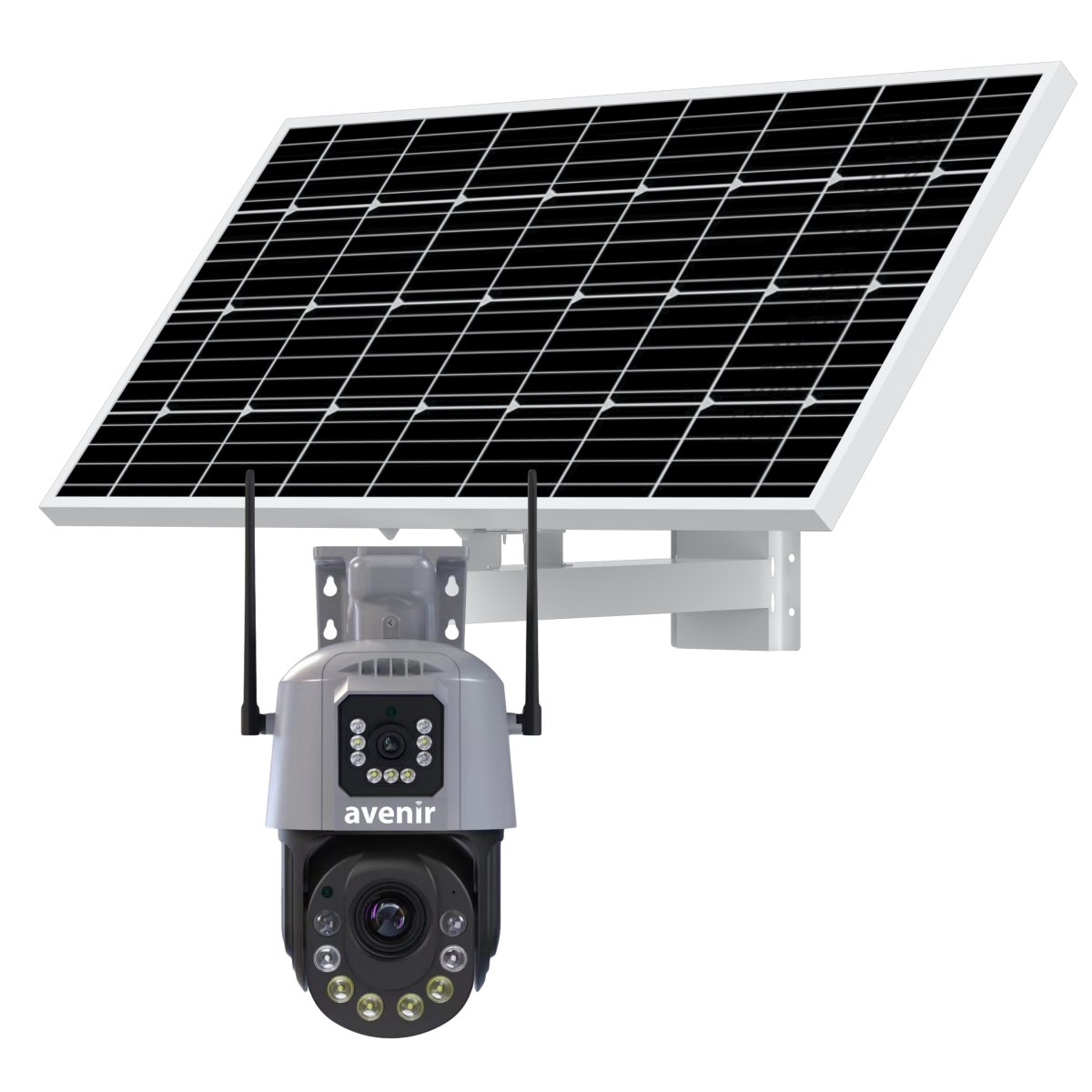 6MP 36X 7/24 KAYIT 2 KAMERALI 4G Sim Kartlı Kamera 90W 40AH Solar Panel