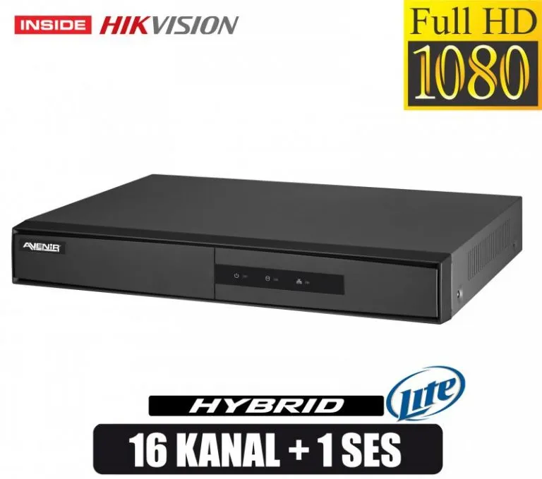 16 Kanal 1x6 TB HDD HDTVI/AHD/CVBS Kayıt Cihazı